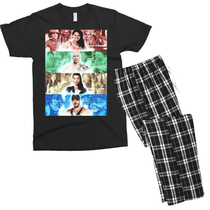 Survivor Mount Rushmore Poster Aesthetic Men's T-shirt Pajama Set | Artistshot