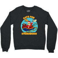 Cats For Everybody Christmas Cat Crewneck Sweatshirt | Artistshot