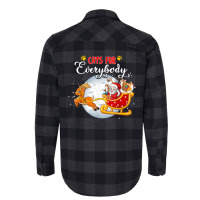 Cats For Everybody Funny Christmas For Cat Santa Lover Flannel Shirt | Artistshot