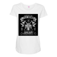 True Vikings Were Born In January Viking Helmet Birthday Vegvisir Viki Maternity Scoop Neck T-shirt | Artistshot