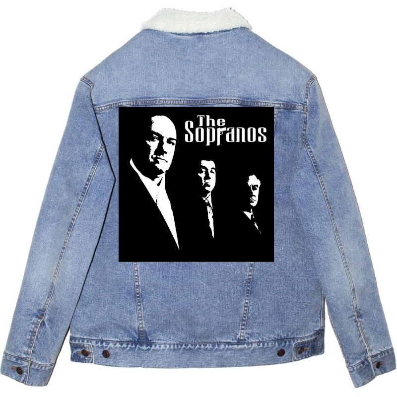 Tv Show Poster Blue Unisex Sherpa-lined Denim Jacket | Artistshot