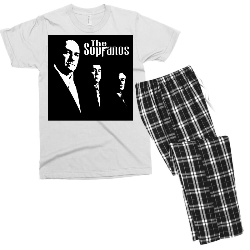 Tv Show Poster Blue Men's T-shirt Pajama Set | Artistshot