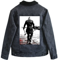 Vikings Poster Tumblr Unisex Sherpa-lined Denim Jacket | Artistshot