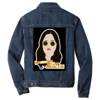 Wtf Motivational Rae Poster Blue Men Denim Jacket | Artistshot