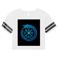 Vegvisir Jormungandr World Serpent  Quote 80s Scorecard Crop Tee | Artistshot