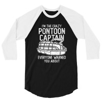 Pontoon Boat Captain 3/4 Sleeve Shirt | Artistshot