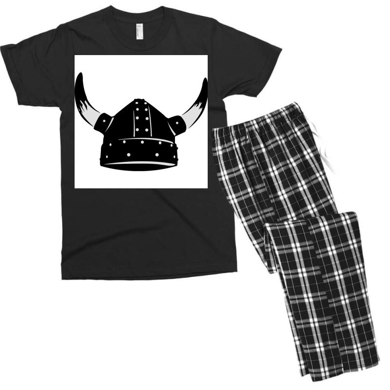 Viking Helmet  Vintage Vintage Men's T-shirt Pajama Set | Artistshot