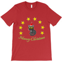 Meowy Christmas   Christmas With Cat T-shirt | Artistshot