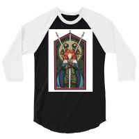 Warrior Woman Surrounded By Swords  80s Nature 3/4 Sleeve Shirt | Artistshot