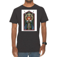 Warrior Woman Surrounded By Swords  80s Nature Vintage T-shirt | Artistshot