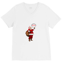 Santa Hates Biden V-neck Tee | Artistshot