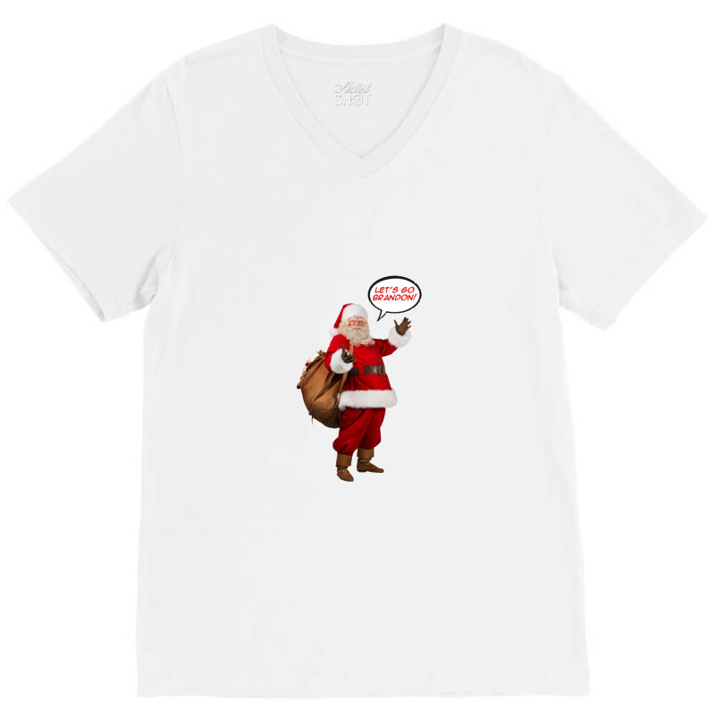 Santa Hates Biden V-neck Tee | Artistshot