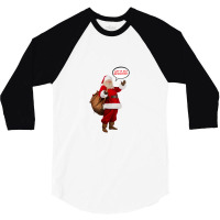 Santa Hates Biden 3/4 Sleeve Shirt | Artistshot