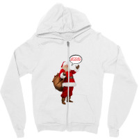 Santa Hates Biden Zipper Hoodie | Artistshot