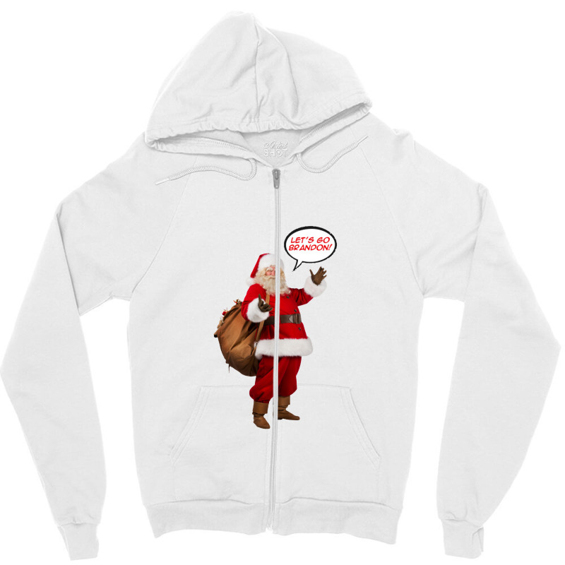 Santa Hates Biden Zipper Hoodie | Artistshot