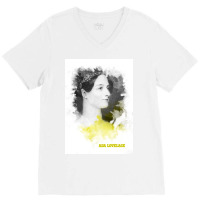 Ada Lovelace Painting Art V-neck Tee | Artistshot