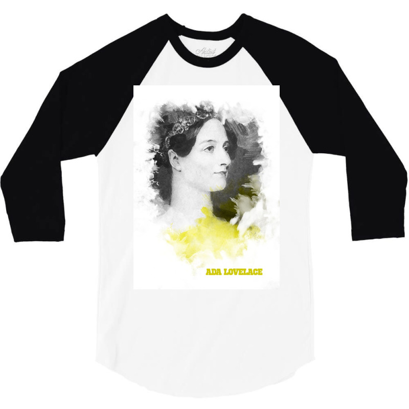 Ada Lovelace Painting Art 3/4 Sleeve Shirt | Artistshot