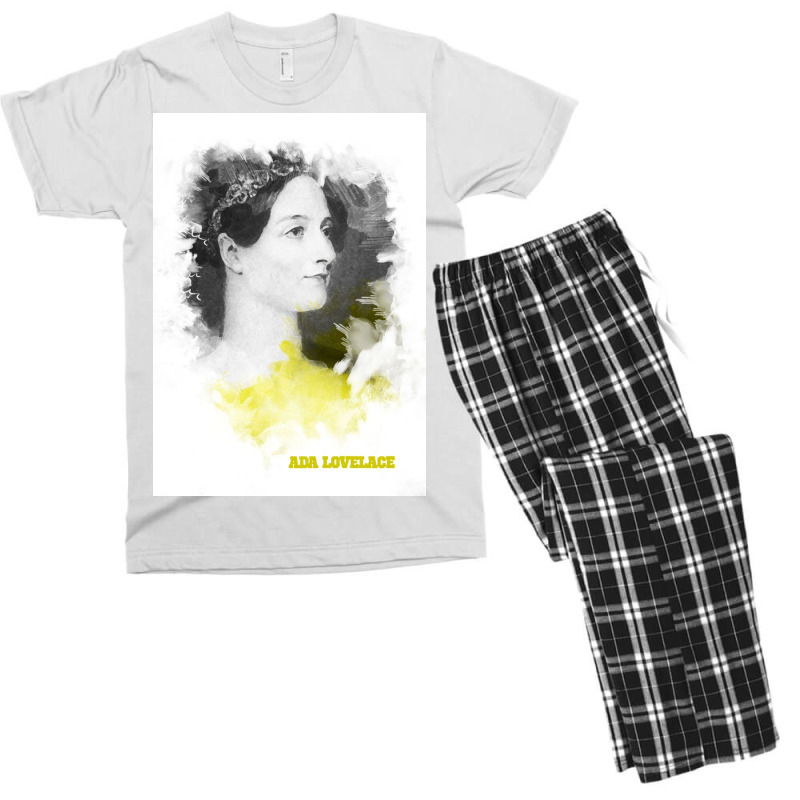 Ada Lovelace Painting Art Men's T-shirt Pajama Set | Artistshot