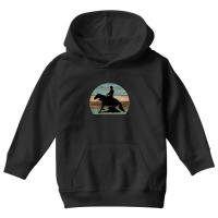 Limited Edition Western Cowboy Reining Horse Sliding Stop Vintage Styl Youth Hoodie | Artistshot