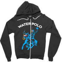 Limited Edition Water Polo Cool Underwater Horse Player Zipper Hoodie | Artistshot