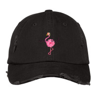 Flower Pink Mama Bird Momma Flamingo Summer Sea 2019 Floral Vintage Cap | Artistshot