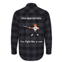 How Appropriate You Fight Like A Cow Flannel Shirt | Artistshot