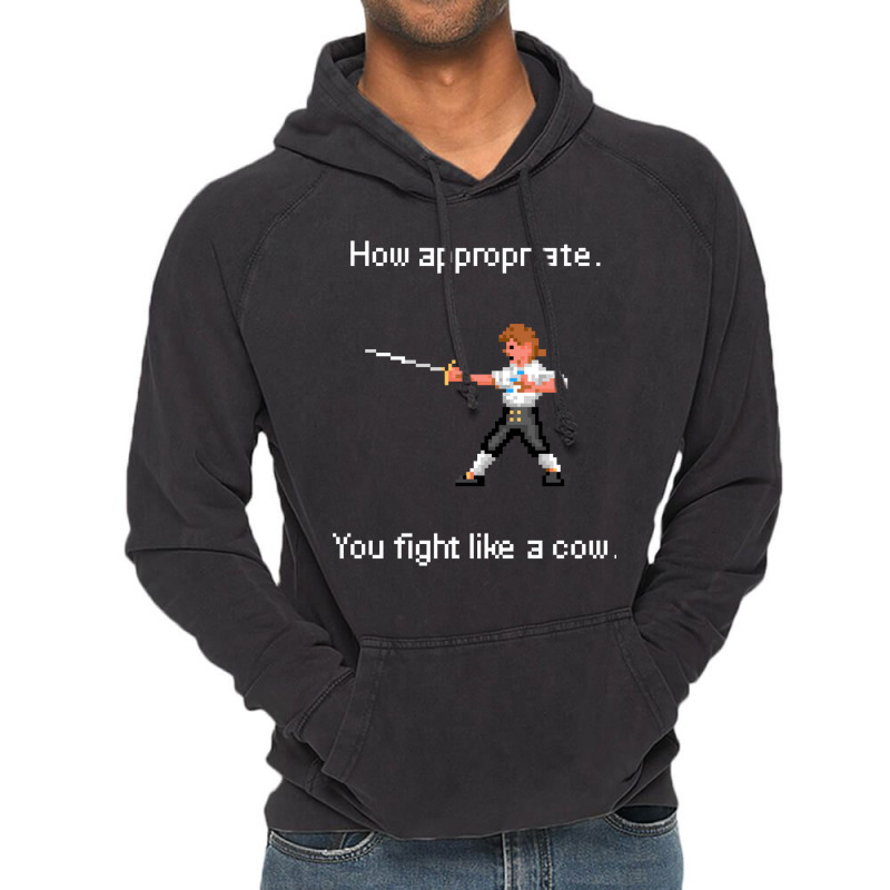 How Appropriate You Fight Like A Cow Vintage Hoodie by MeganArtist | Artistshot