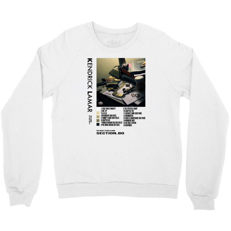 Kendrick Lamar - Section.80 Crewneck Sweatshirt by BLAVK | Artistshot