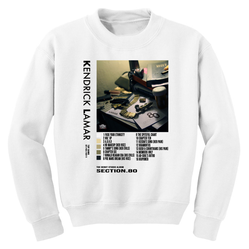 Kendrick Lamar - Section.80 Youth Sweatshirt by BLAVK | Artistshot