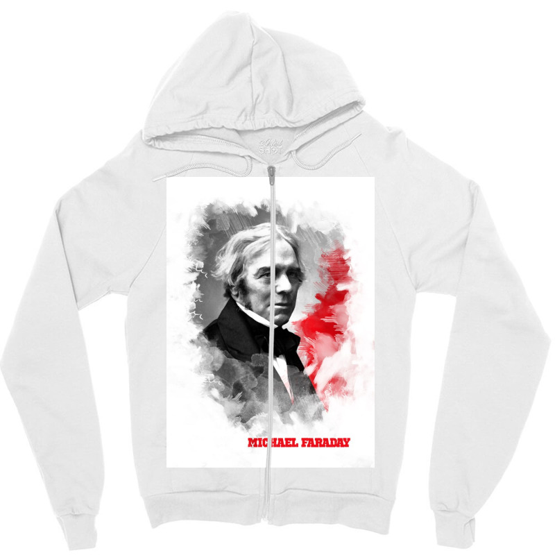 Michael Faraday Zipper Hoodie | Artistshot