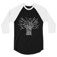 Electronics Technician Binary Tree  Electrical Engineer 3/4 Sleeve Shirt | Artistshot