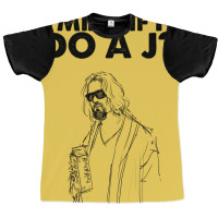 Big Lebowski  Mind If I Do A J The Dude Quote Graphic T-shirt | Artistshot