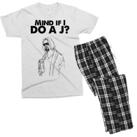 Big Lebowski  Mind If I Do A J The Dude Quote Men's T-shirt Pajama Set | Artistshot