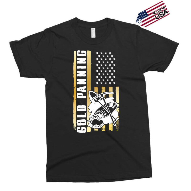 Limited Edition American Flag Gold Panning Gold Miner Treasure Hunting Exclusive T-shirt by Bostic Walling | Artistshot