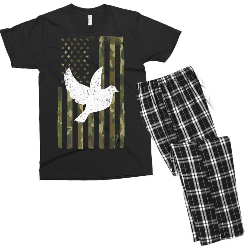 Hot Trend American Hunt Doves Hunting Camouflage Usa Flag Men's T-shirt Pajama Set | Artistshot