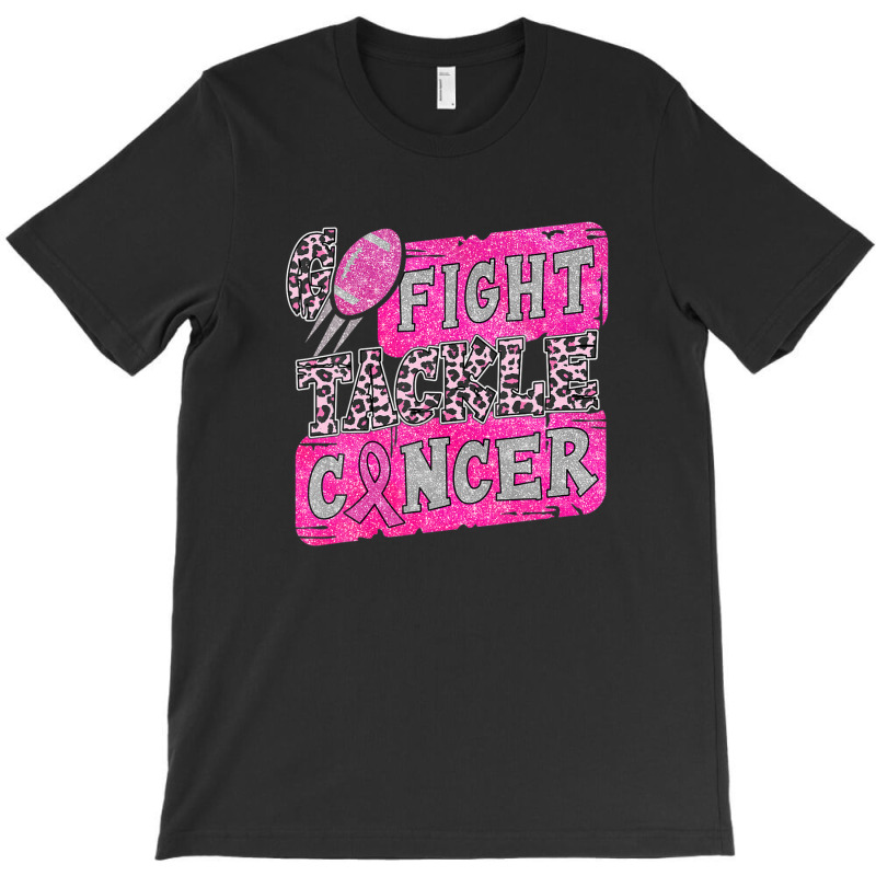 Pink Breast Cancer Awareness Football Go Fight Tackle Cancer T-Shirt by doreaumafilak | Artistshot