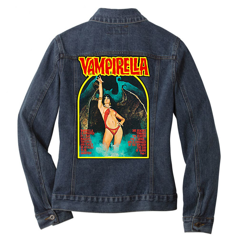 Retro Vampirella Cover T Shirt Ladies Denim Jacket by remichovand | Artistshot