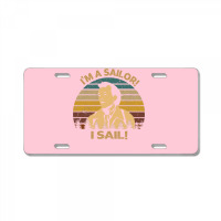 Retro What About Bob Films   I'm A Sailor! I Sail! License Plate | Artistshot