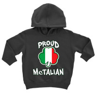 Mctalian Irish And Italian Pride Shamrock St Patricks Day Toddler Hoodie | Artistshot