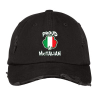 Mctalian Irish And Italian Pride Shamrock St Patricks Day Vintage Cap | Artistshot