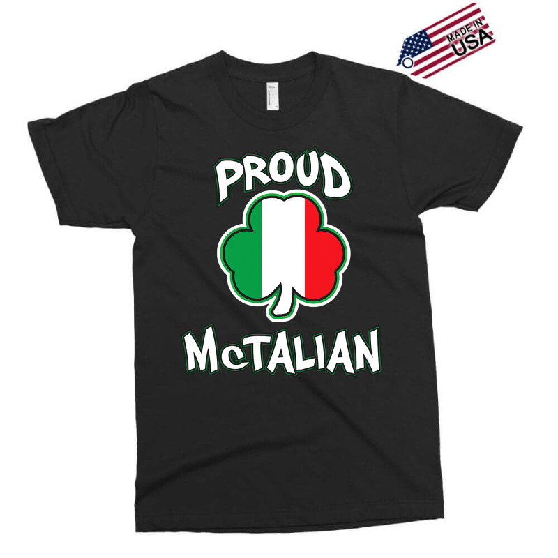 Mctalian Irish And Italian Pride Shamrock St Patricks Day Exclusive T-shirt | Artistshot