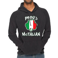 Mctalian Irish And Italian Pride Shamrock St Patricks Day Vintage Hoodie | Artistshot