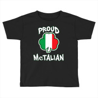 Mctalian Irish And Italian Pride Shamrock St Patricks Day Toddler T-shirt | Artistshot