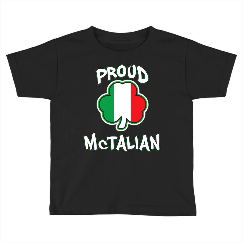 Mctalian Irish And Italian Pride Shamrock St Patricks Day Toddler T-shirt | Artistshot