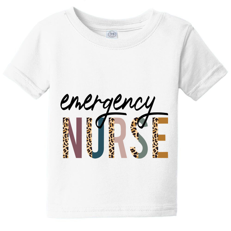 Emergency Nurse Leopard Nurse Gift Baby Tee | Artistshot