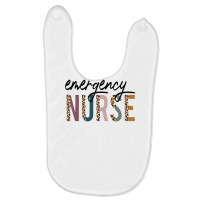 Emergency Nurse Leopard Nurse Gift Baby Bibs | Artistshot