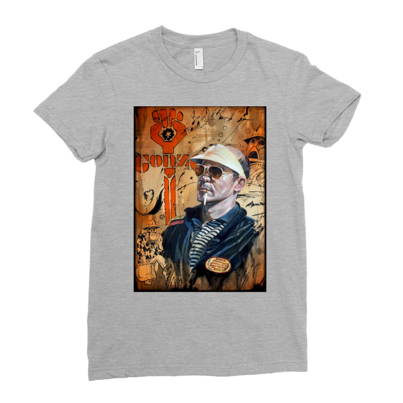 Hunter S. Thompson Tribute Ladies Fitted T-Shirt by farihiremiio | Artistshot