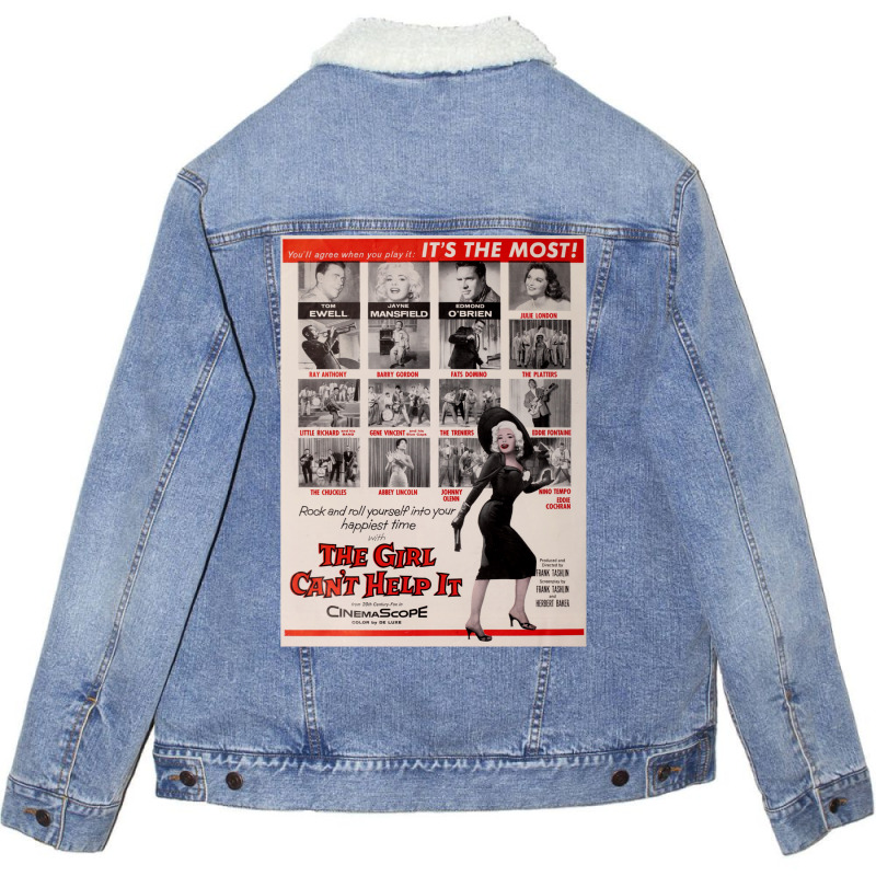 The Girl Can't Help It Jayne Mansfield Fats Domino Little Richard Gene Unisex Sherpa-Lined Denim Jacket by gyalpoisenga | Artistshot