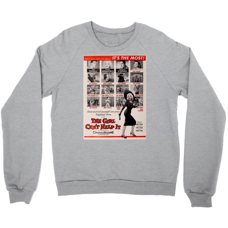 The Girl Can't Help It Jayne Mansfield Fats Domino Little Richard Gene Crewneck Sweatshirt by gyalpoisenga | Artistshot