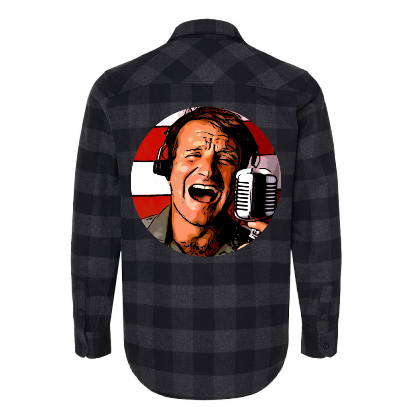 Robin Williams Comedy Legend   Robin Williams Cartoon Gifts   Acting L Flannel Shirt | Artistshot